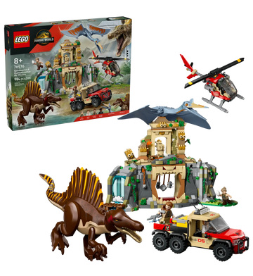 LEGO Jurassic World Spinosaurus & Quetzalcoatlus Air Mission Set