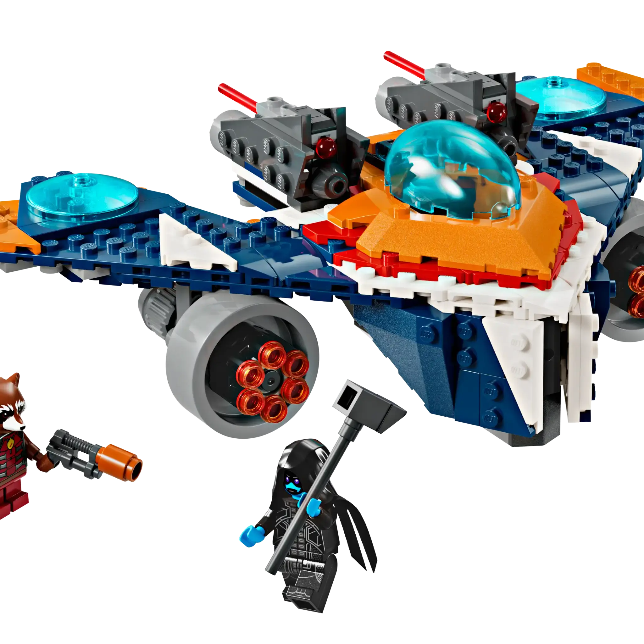 LEGO Marvel Rocket's Warbird vs Ronan Spaceship Set