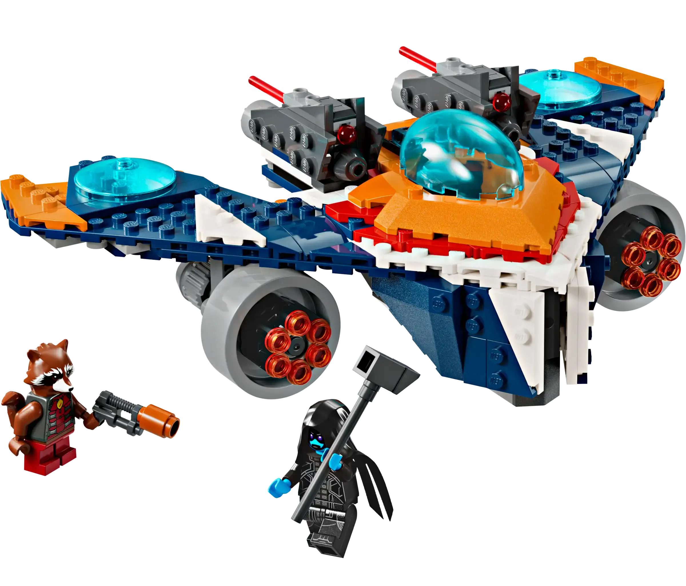 LEGO Marvel Rocket's Warbird vs Ronan Spaceship Set
