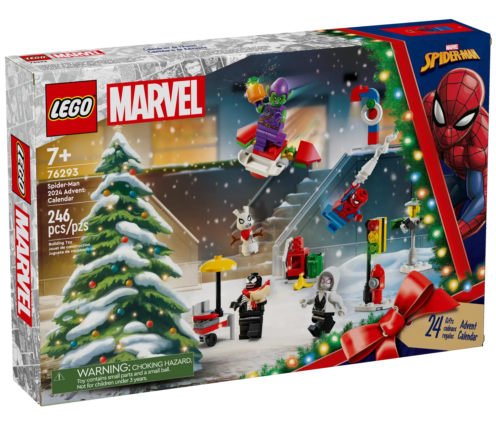 LEGO Marvel Spider-Man 2024 Advent Calendar with 24 Surprises