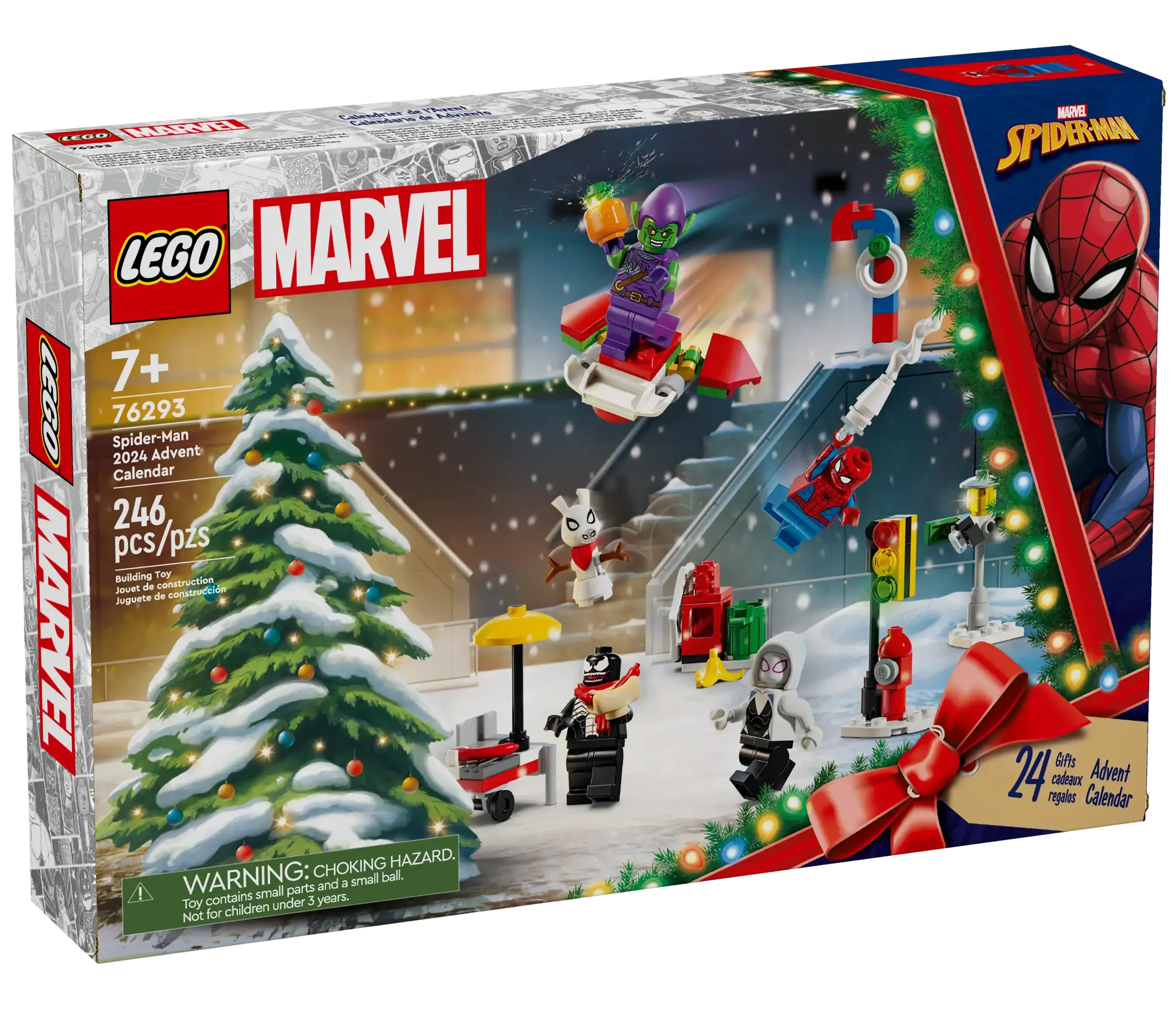 LEGO Marvel Spider-Man 2024 Advent Calendar with 24 Surprises