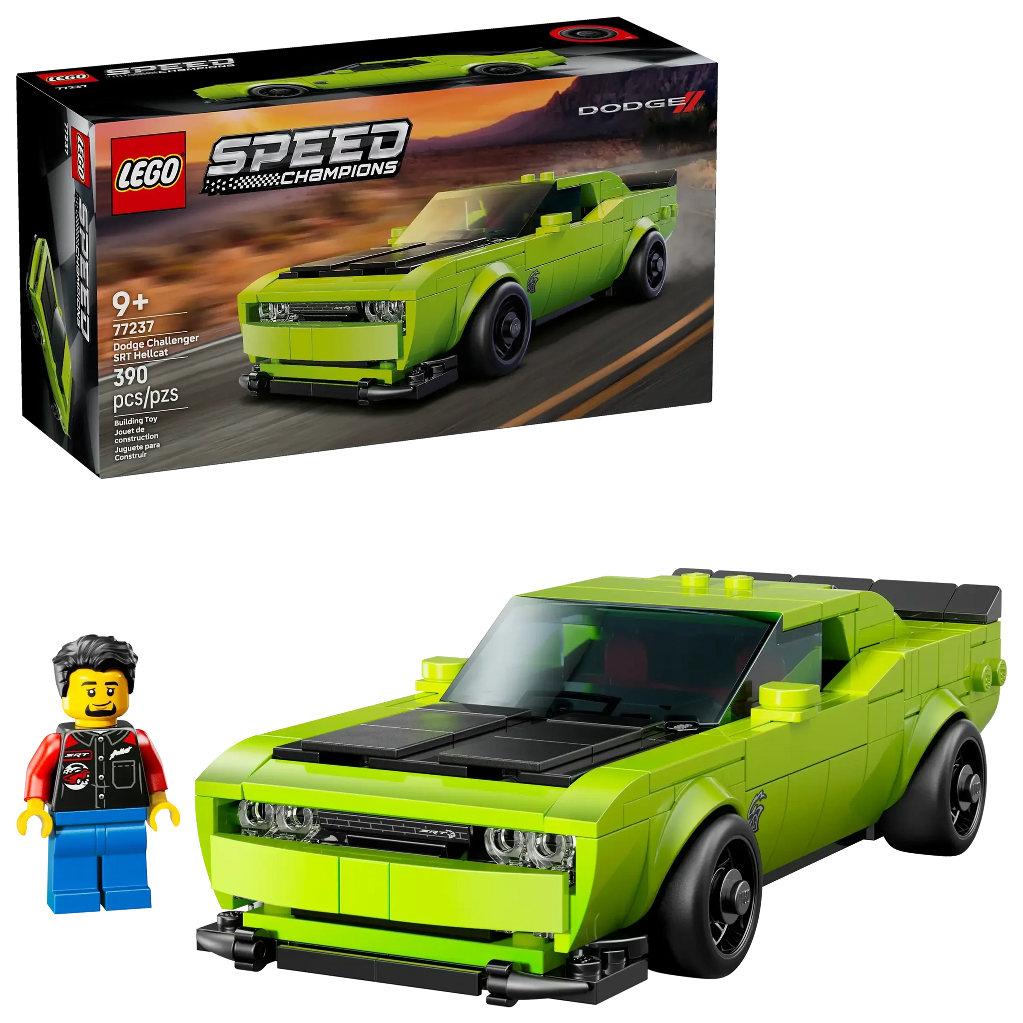 LEGO 77237 Dodge Challenger SRT Hellcat Sports Car Set