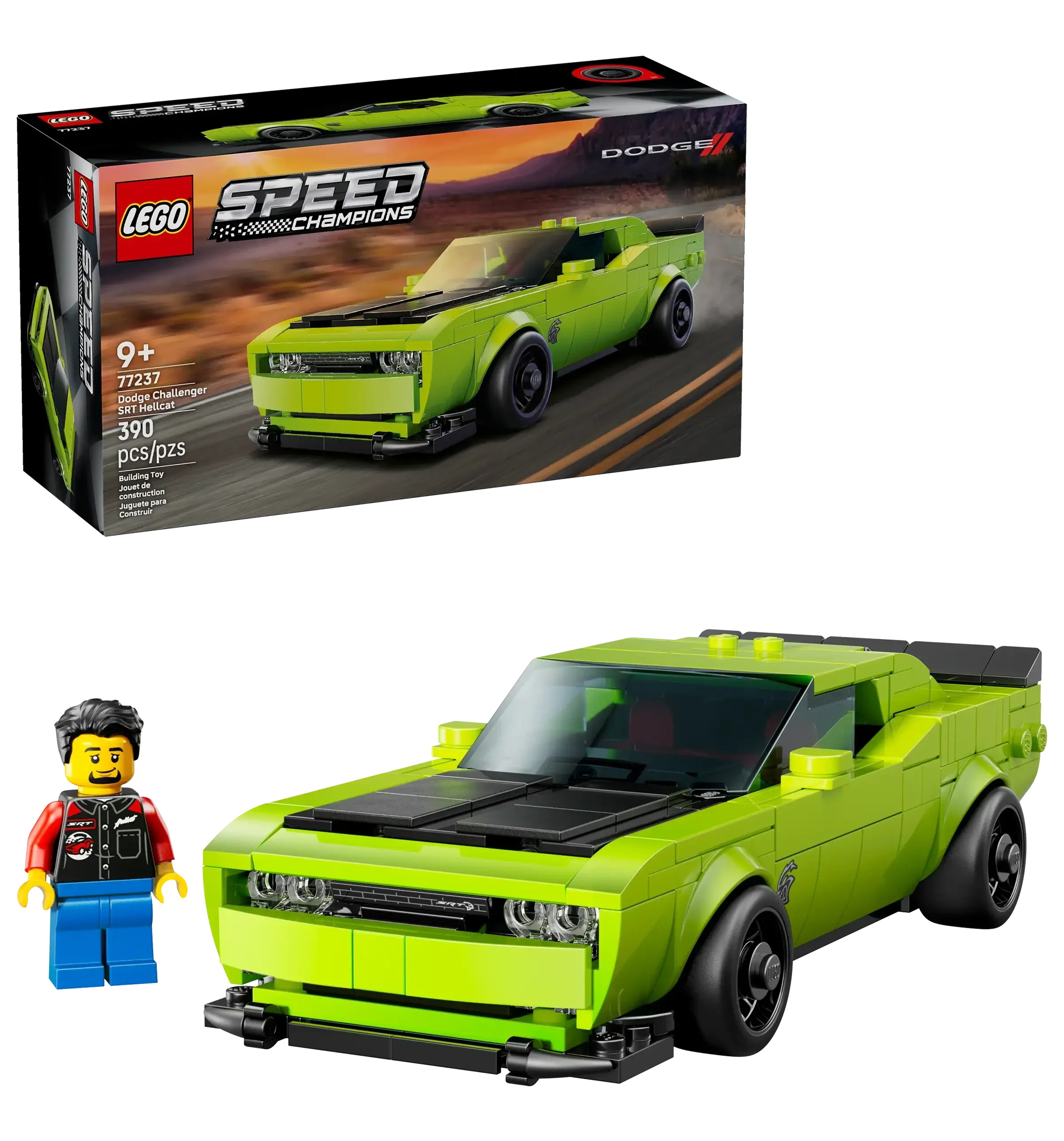 LEGO 77237 Dodge Challenger SRT Hellcat Sports Car Set