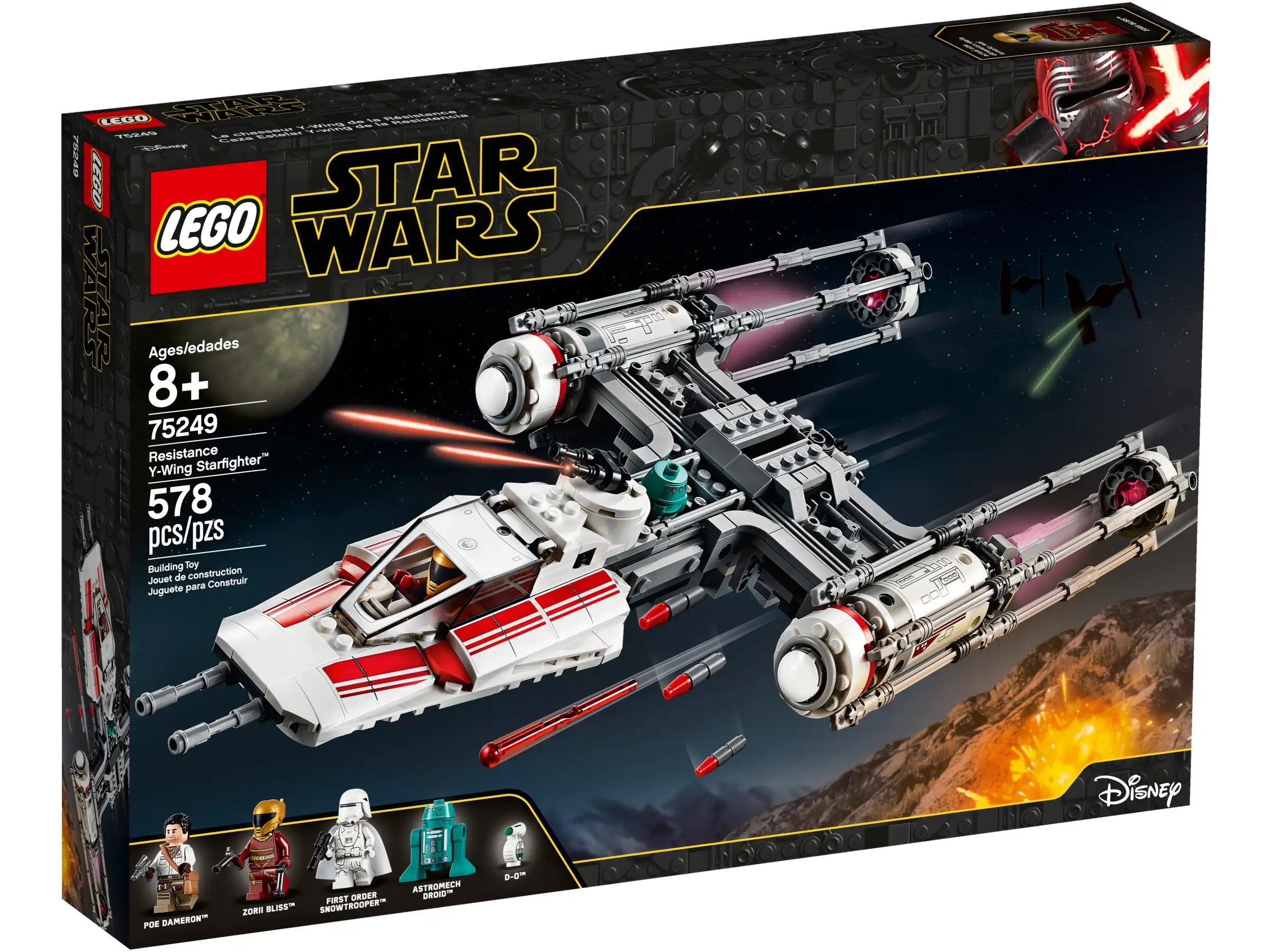 LEGO Star Wars Resistance Y-Wing Starfighter 75249 Set