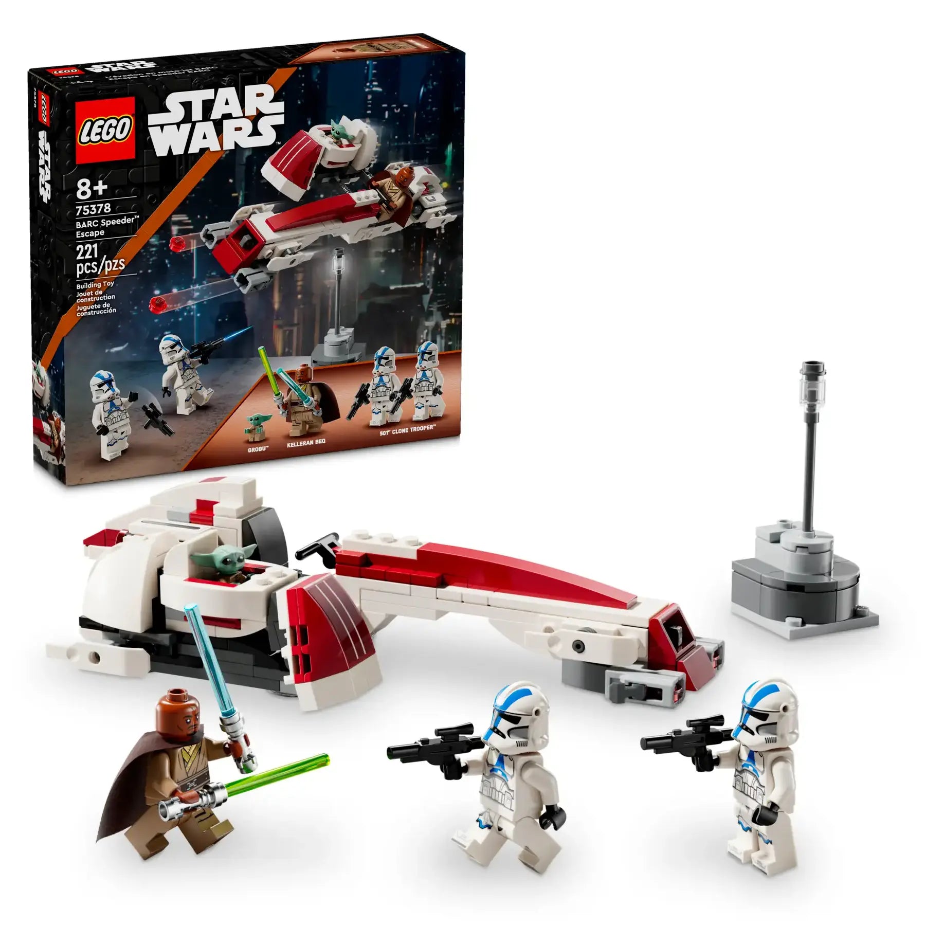 LEGO Star Wars 75378 BARC Speeder Escape Set with Minifigures