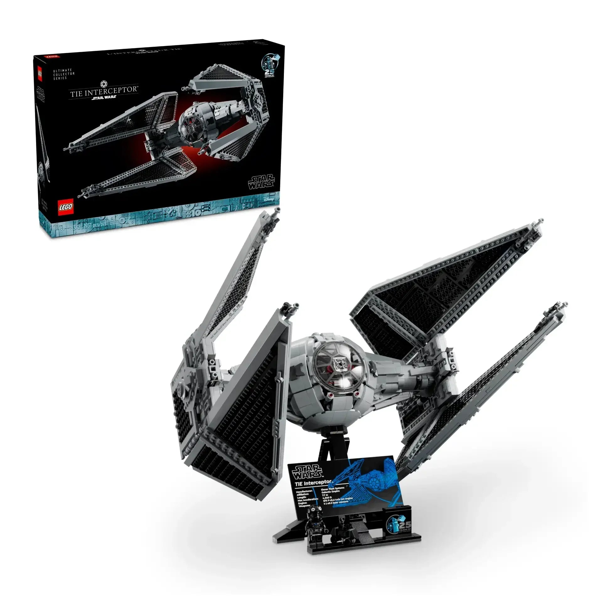 LEGO STAR WARS 75382 TIE Interceptor™ Collectible Model Kit