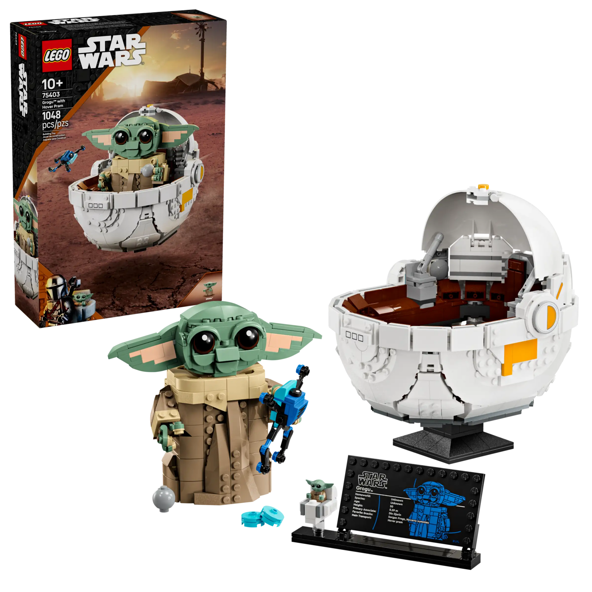 LEGO Star Wars Grogu with Hover Pram Building Set 75403