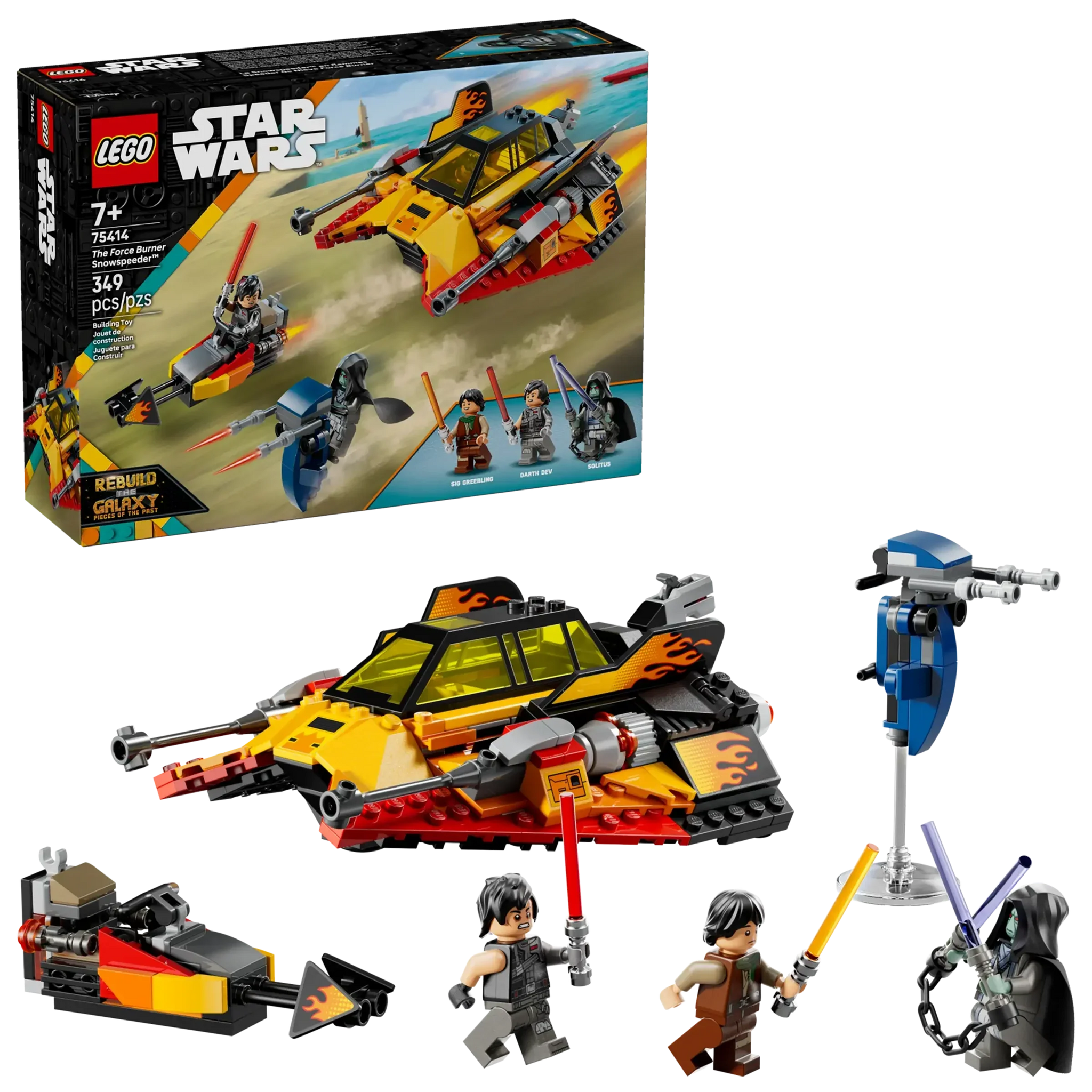 LEGO Star Wars 75414 The Force Burner Snowspeeder Set