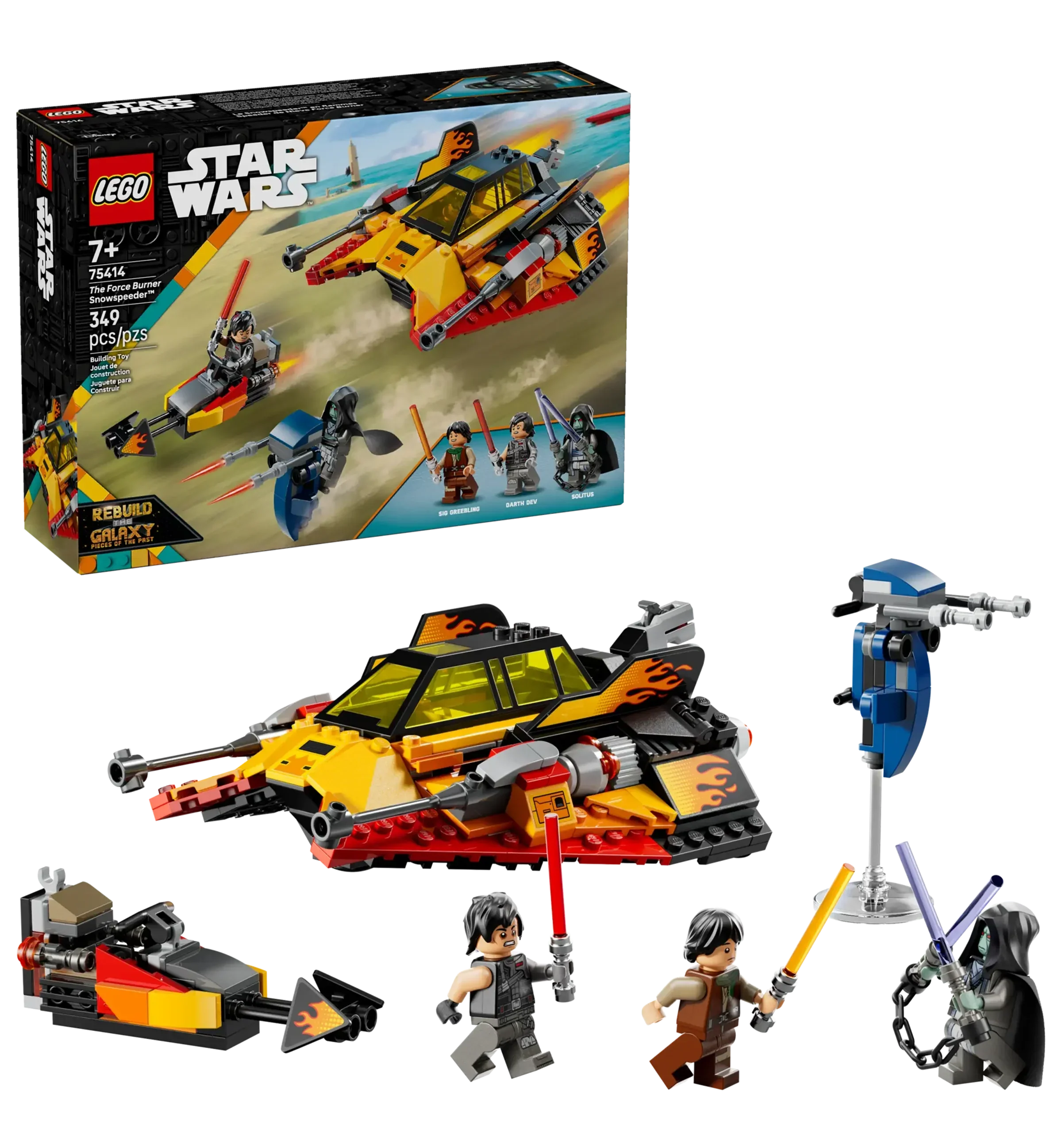 LEGO Star Wars 75414 The Force Burner Snowspeeder Set