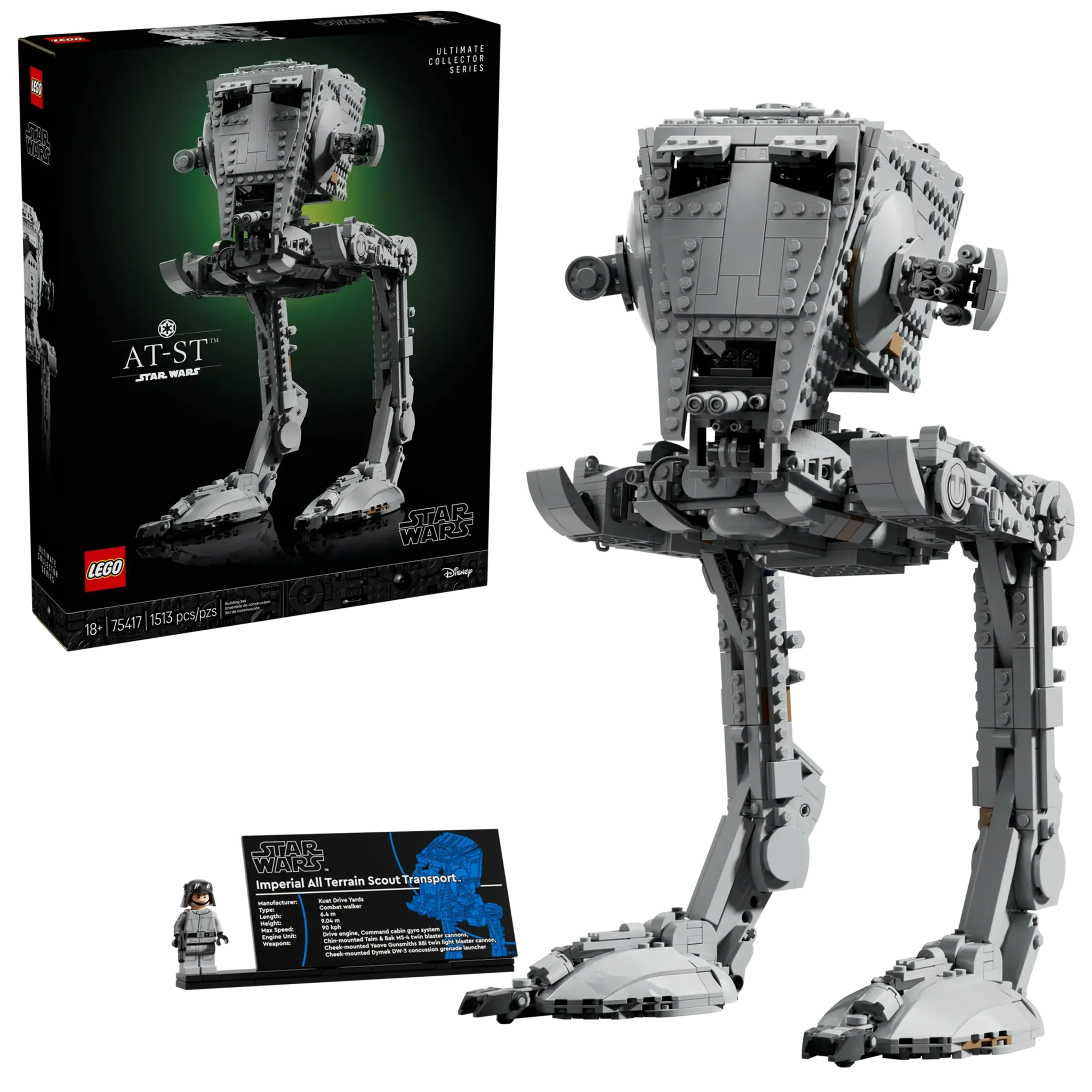 LEGO Star Wars 75417 AT-ST Walker Building Set 1513 Pieces