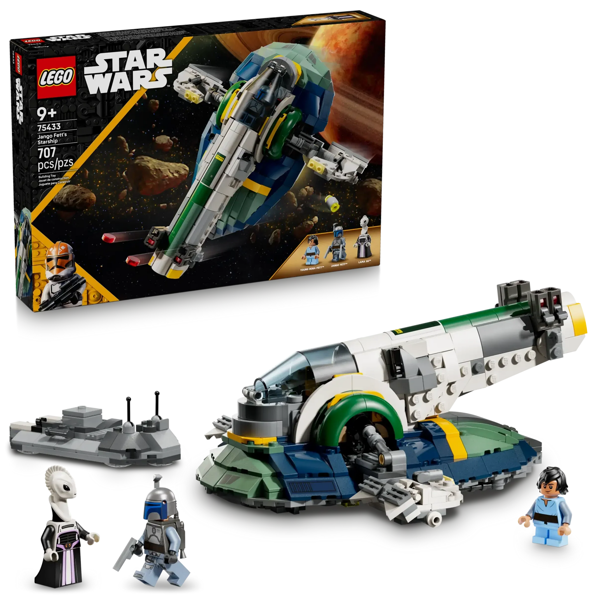LEGO Star Wars Jango Fett's Starship 75433 with Minifigures
