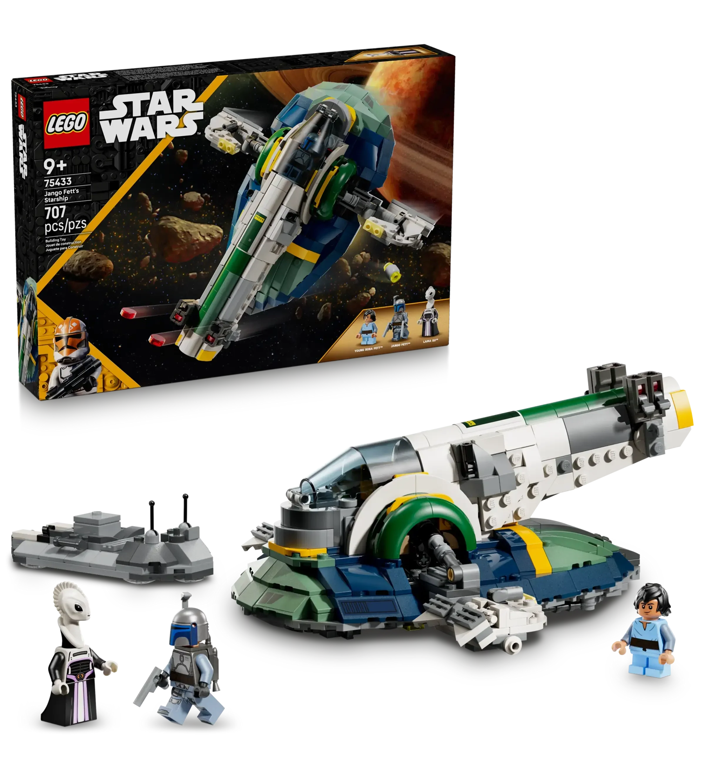 LEGO Star Wars Jango Fett's Starship 75433 with Minifigures