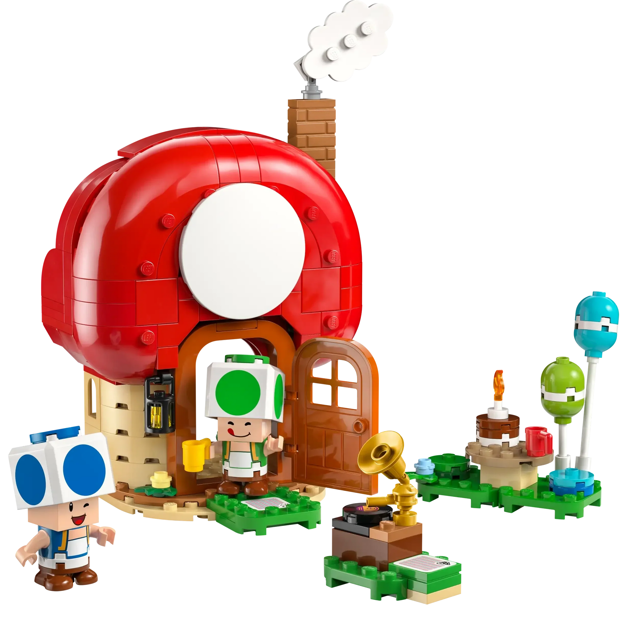 LEGO Super Mario Toad's House Playset with Blue & Green Toad