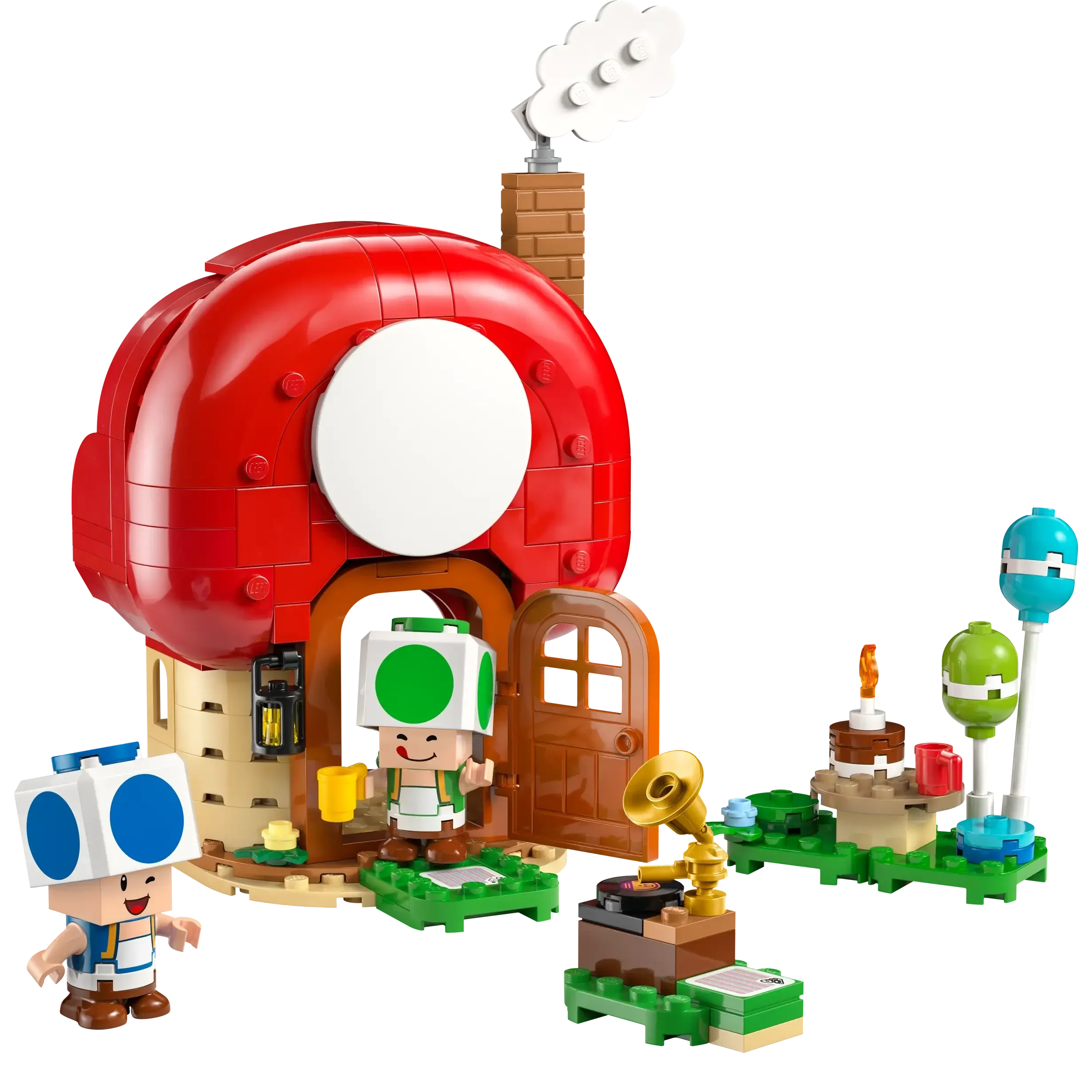 LEGO Super Mario Toad's House Playset with Blue & Green Toad